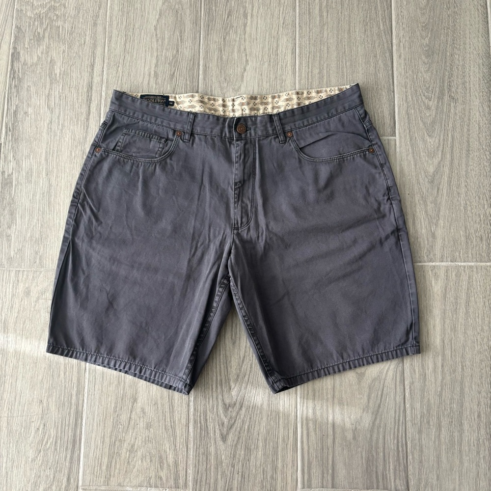 Pendleton Men’s 36 Grey Cotton Flat Front Shorts